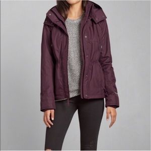 BNC Abercrombie & Fitch Plum All-Season Weather Warrior Jacket Coat
